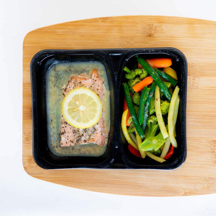 Lemon Basil Salmon & Mixed Veggies