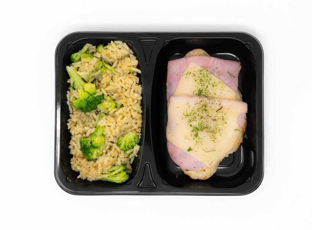 Chicken Blue with Broccoli Rice Pilaf