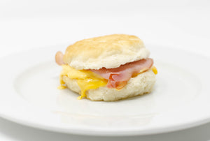 Egg/Cheese/Canadian Bacon on Biscuit
