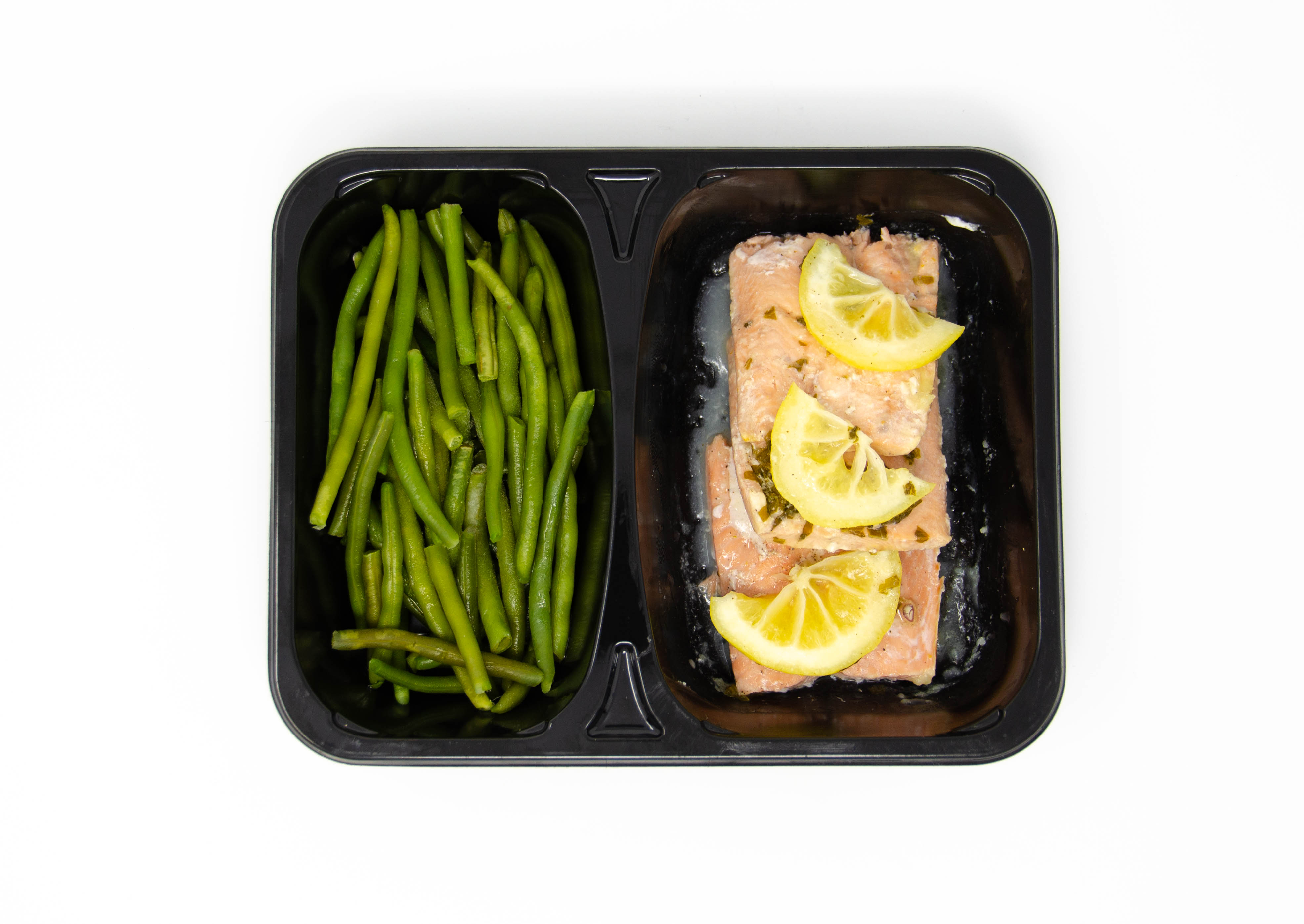 Lemon Basil Salmon Green Beans